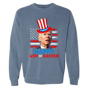 Joe Biden Funn 4th Of July Happy 4th Of Easter Confuse Garment-Dyed Sweatshirt