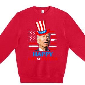 Joe Biden Funn 4th Of July Happy 4th Of Easter Confuse Premium Crewneck Sweatshirt