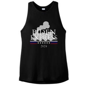 Joe Biden for President 2024 Biden Express 2024 Ladies PosiCharge Tri-Blend Wicking Tank