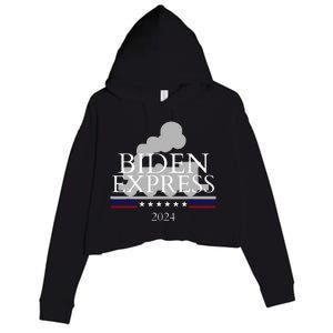 Joe Biden for President 2024 Biden Express 2024 Crop Fleece Hoodie