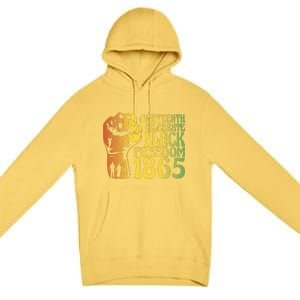 Juneteenth Black Freedom Day 1865 Premium Pullover Hoodie