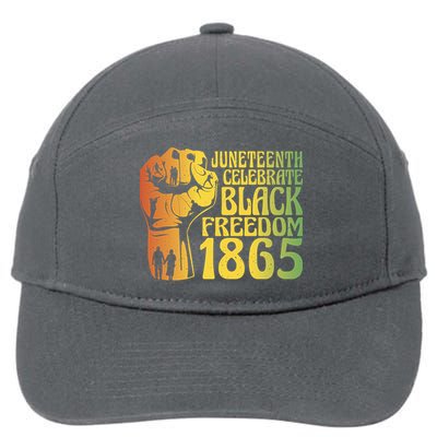 Juneteenth Black Freedom Day 1865 7-Panel Snapback Hat