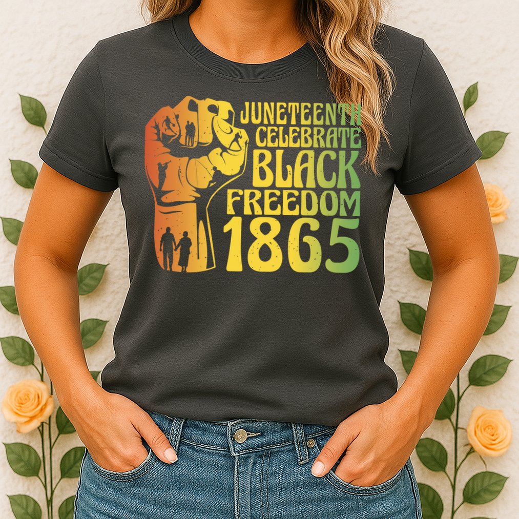 Juneteenth Black Freedom Day 1865 Womens T-Shirt