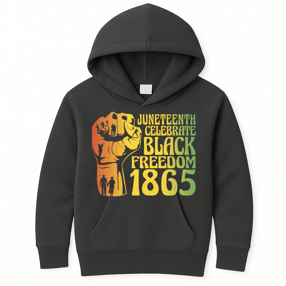 Juneteenth Black Freedom Day 1865 Kids Hoodie
