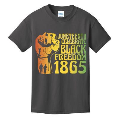 Juneteenth Black Freedom Day 1865 Kids T-Shirt