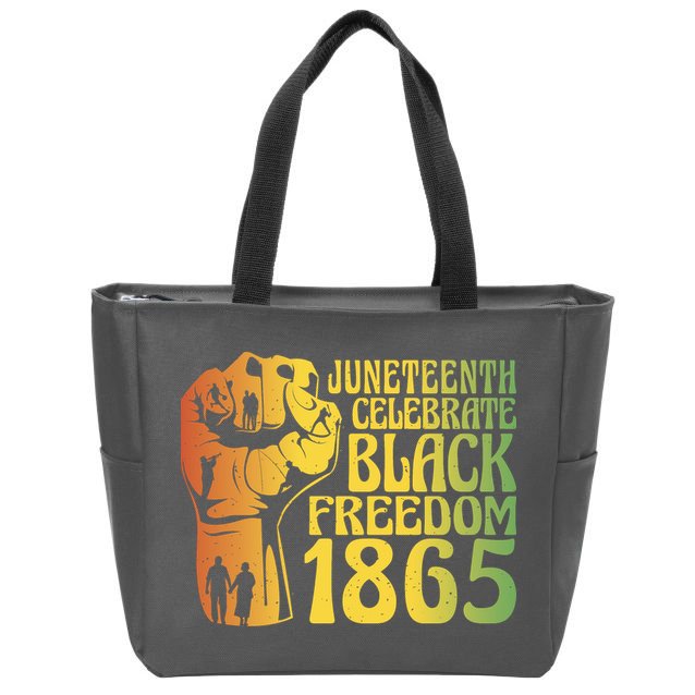 Juneteenth Black Freedom Day 1865 Zip Tote Bag