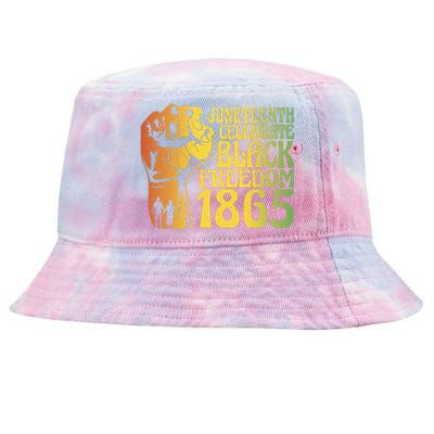 Juneteenth Black Freedom Day 1865 Tie-Dyed Bucket Hat