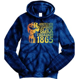 Juneteenth Black Freedom Day 1865 Tie Dye Hoodie