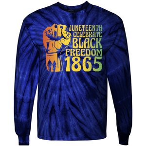 Juneteenth Black Freedom Day 1865 Tie-Dye Long Sleeve Shirt