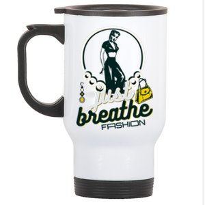 Just Breathe Fashion Style Cool Gift Stainless Steel Travel Mug