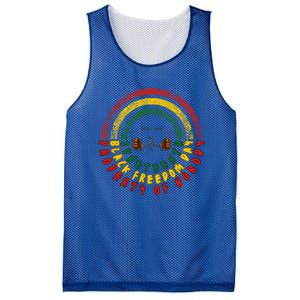 Junenth Black Freedom Day Property Of Nobody Funny Gift Mesh Reversible Basketball Jersey Tank