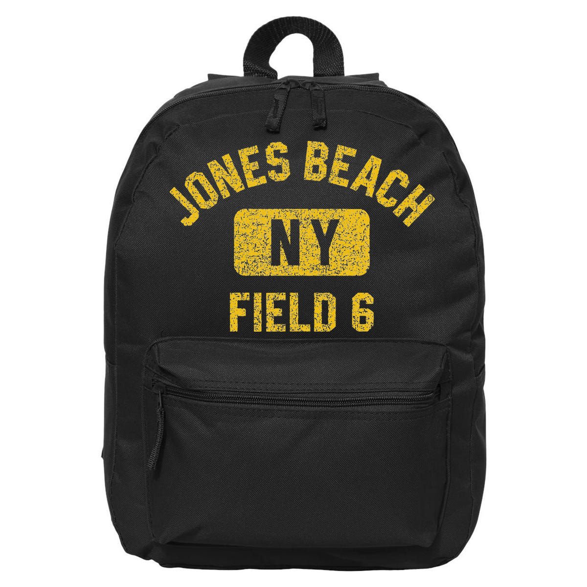Jones Beach Field 6 Ny Gym Style Distressed Amber Print 16 in Basic Backpack