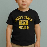Jones Beach Field 6 Ny Gym Style Distressed Amber Print Toddler T-Shirt