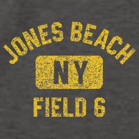 Jones Beach Field 6 Ny Gym Style Distressed Amber Print Vector Backpack