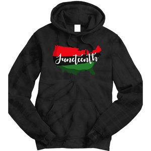 Juneteenth Black Freedom Day Celebration African History Tie Dye Hoodie