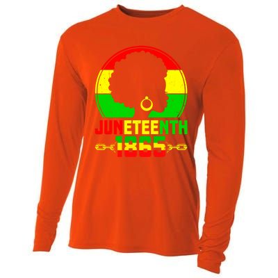 Juneteenth Black Freedom 1865 Black History Month Pride Great Gift Cooling Performance Long Sleeve Crew