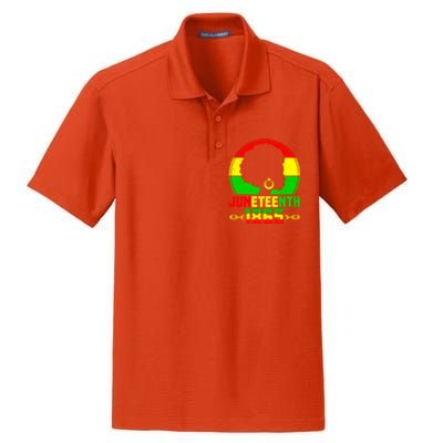 Juneteenth Black Freedom 1865 Black History Month Pride Great Gift Dry Zone Grid Polo