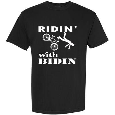 Joe Biden Falling, Funny Riding With Biden Garment-Dyed Heavyweight T-Shirt