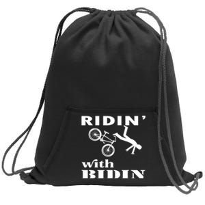 Joe Biden Falling, Funny Riding With Biden Sweatshirt Cinch Pack Bag