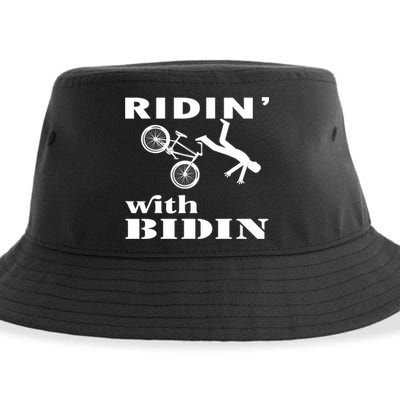 Joe Biden Falling, Funny Riding With Biden Sustainable Bucket Hat