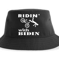 Joe Biden Falling, Funny Riding With Biden Sustainable Bucket Hat