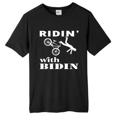 Joe Biden Falling, Funny Riding With Biden Tall Fusion ChromaSoft Performance T-Shirt