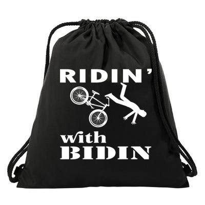 Joe Biden Falling, Funny Riding With Biden Drawstring Bag