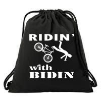 Joe Biden Falling, Funny Riding With Biden Drawstring Bag