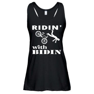 Joe Biden Falling, Funny Riding With Biden Ladies Essential Flowy Tank