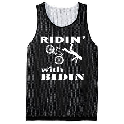 Joe Biden Falling, Funny Riding With Biden Mesh Reversible Basketball Jersey Tank