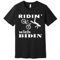 Joe Biden Falling, Funny Riding With Biden Premium T-Shirt