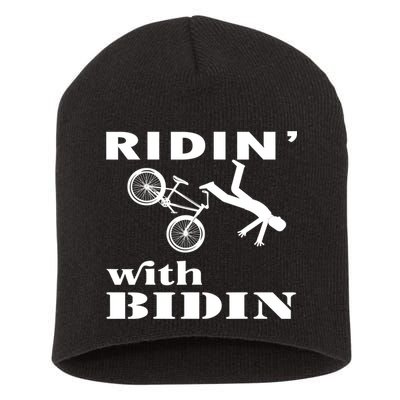 Joe Biden Falling, Funny Riding With Biden Short Acrylic Beanie