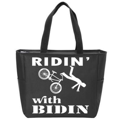 Joe Biden Falling, Funny Riding With Biden Zip Tote Bag