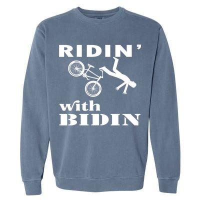 Joe Biden Falling, Funny Riding With Biden Garment-Dyed Sweatshirt