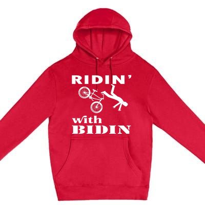 Joe Biden Falling, Funny Riding With Biden Premium Pullover Hoodie