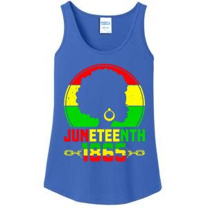 Juneteenth Black Freedom 1865 Black History Month Pride Gift Ladies Essential Tank