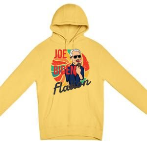 Joe Biden Flation Funny Ice Cream Anti Biden Premium Pullover Hoodie