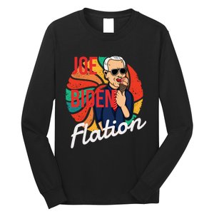 Joe Biden Flation Funny Ice Cream Anti Biden Long Sleeve Shirt