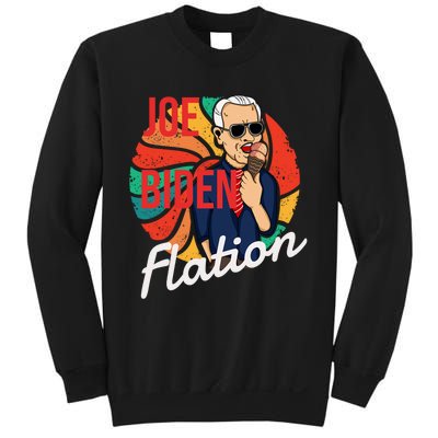 Joe Biden Flation Funny Ice Cream Anti Biden Sweatshirt