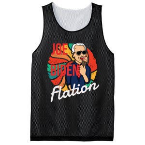 Joe Biden Flation Funny Ice Cream Anti Biden Mesh Reversible Basketball Jersey Tank