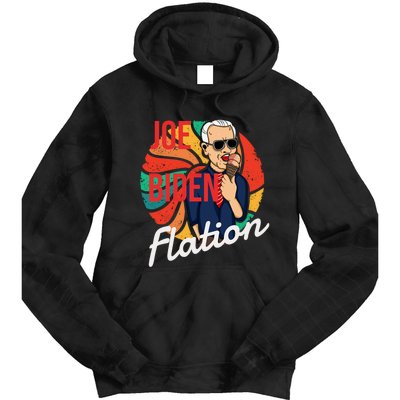 Joe Biden Flation Funny Ice Cream Anti Biden Tie Dye Hoodie