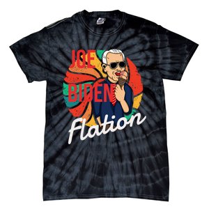 Joe Biden Flation Funny Ice Cream Anti Biden Tie-Dye T-Shirt