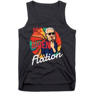 Joe Biden Flation Funny Ice Cream Anti Biden Tank Top