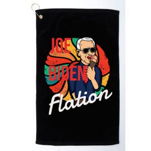 Joe Biden Flation Funny Ice Cream Anti Biden Platinum Collection Golf Towel