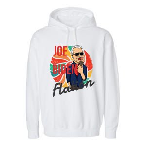 Joe Biden Flation Funny Ice Cream Anti Biden Garment-Dyed Fleece Hoodie