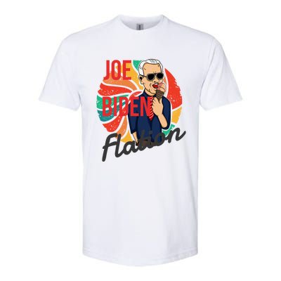 Joe Biden Flation Funny Ice Cream Anti Biden Softstyle CVC T-Shirt