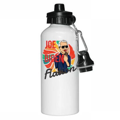 Joe Biden Flation Funny Ice Cream Anti Biden Aluminum Water Bottle