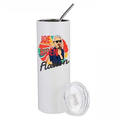 Joe Biden Flation Funny Ice Cream Anti Biden Stainless Steel Tumbler