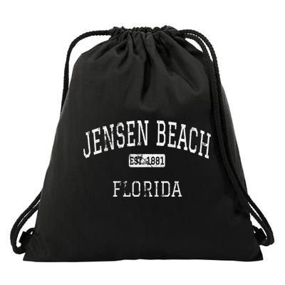 Jensen Beach Florida Fl Vintage Drawstring Bag