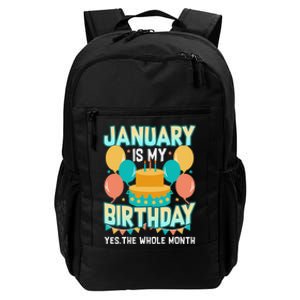 January Birthday Funny January is my Birthday Daily Commute Backpack